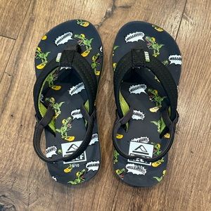 Reef Kids Dinosaur Flipflops